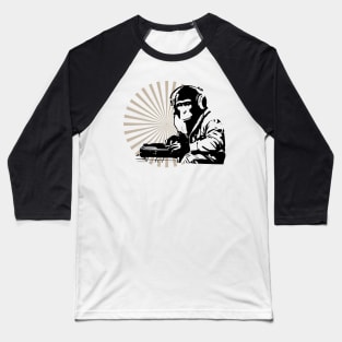 funny dj monkey Baseball T-Shirt